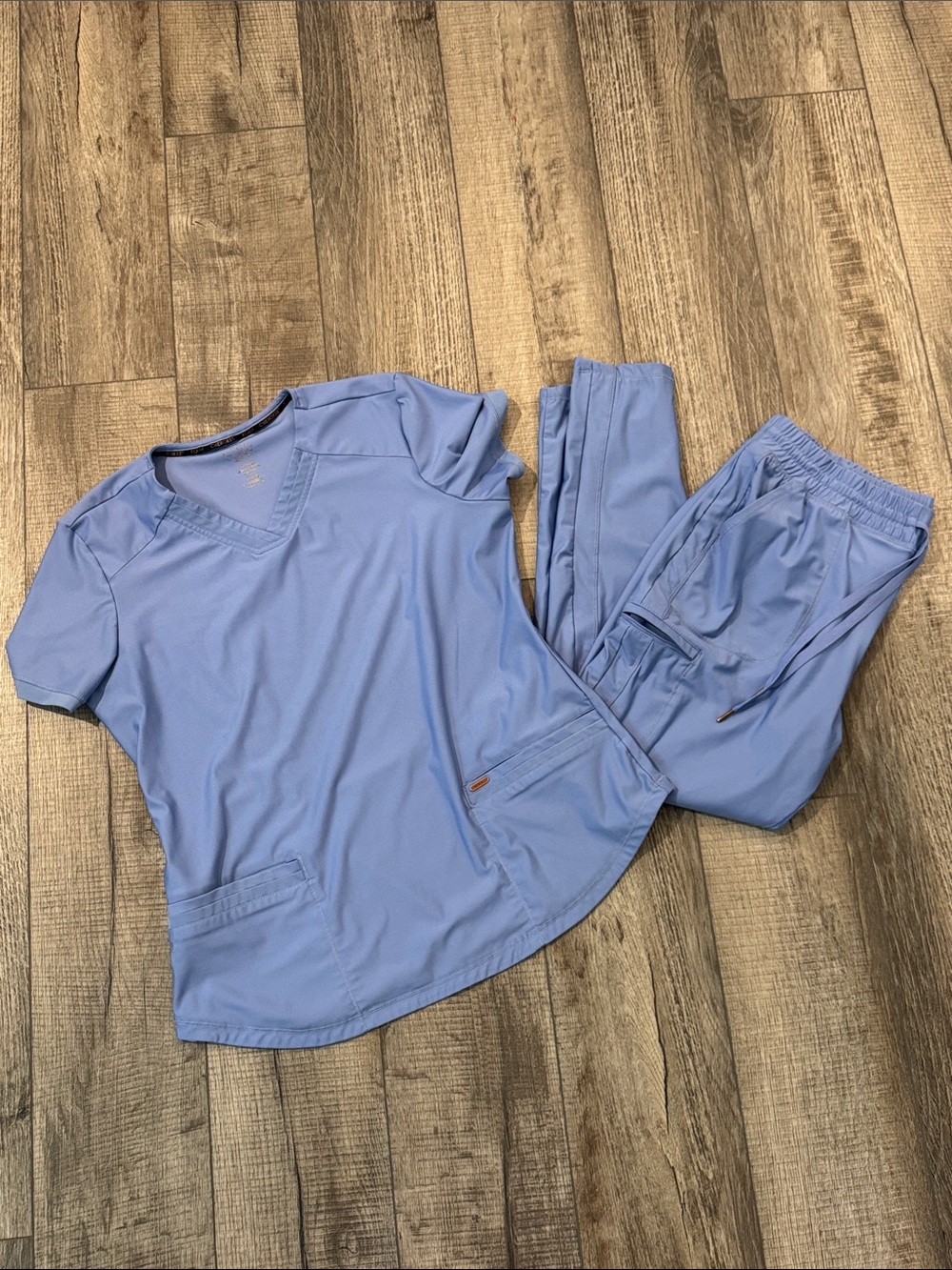 Cherokee FORM Ceil Blue Medical Scrub Set - Top & Pants
